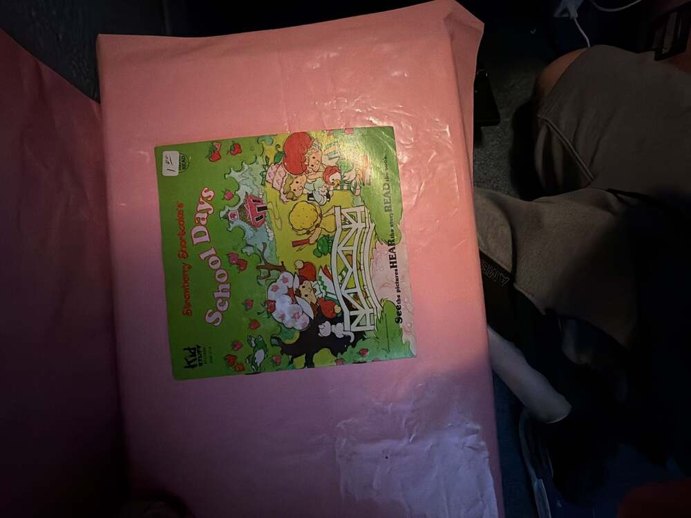 Vintage 1982 Strawberry Shortcake's Story Book with 7in Vinyl Record
